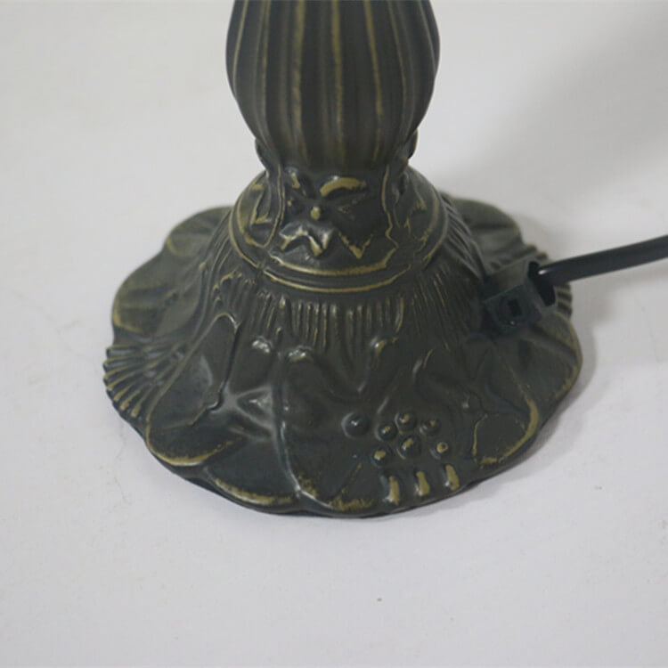 Creative Retro Tiffany Glass Shade 1-Light Table Lamp