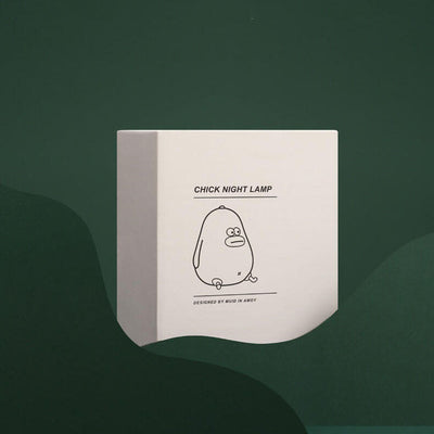 Lampe de table tactile LED en silicone en forme de petit poulet mignon et créatif 