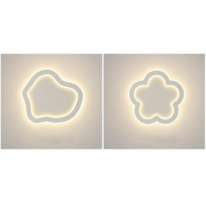 Lampe murale LED en forme créative moderne en fer et acrylique 