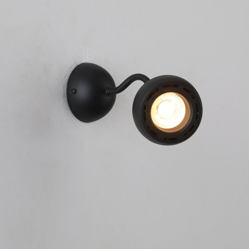 Minimalist Iron Dome Shade Mini Rotatable LED Wall Sconce Lamp