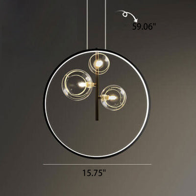 Nordic Simple Iron Art 1/3/5-Light Bubble Chandelier