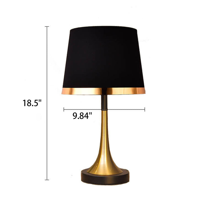 Lampe de Table 1 Lumière en Tissu Rétro Européen 