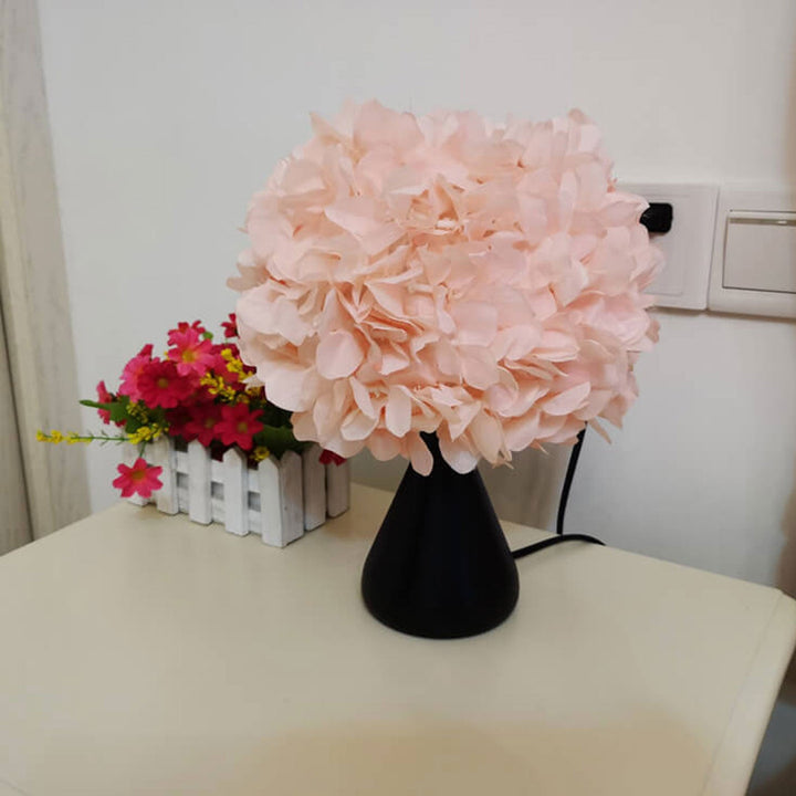 Simulation de tissu Gourd Flower Bouquet Design Lampe de table à 1 lumière 