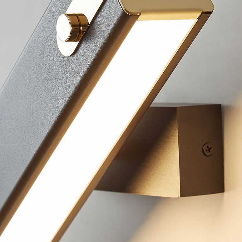 Modern Light Luxury Wrought Iron Acrylic Rotatable LED Wall Sconce Lamp