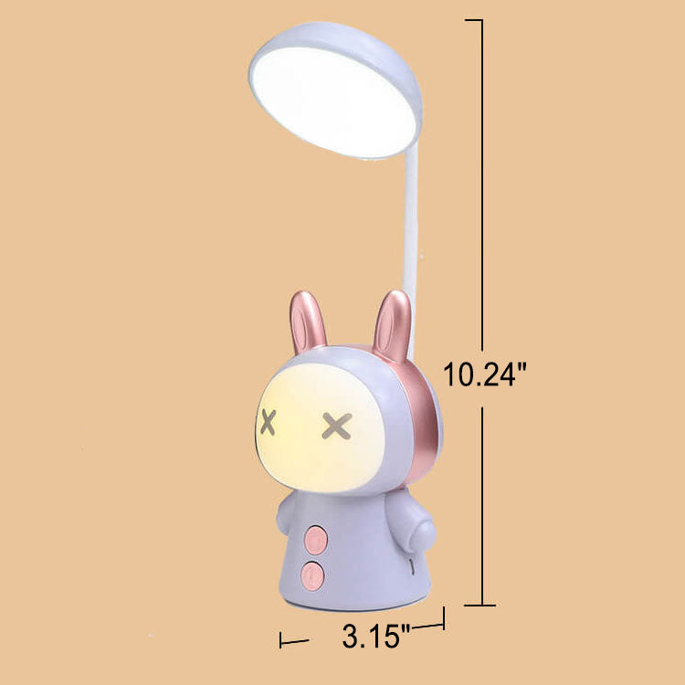 Lámpara de Escritorio para Niños LED de Cuidado de Ojos ABS de Muñeca de Dibujos Animados Colorida 