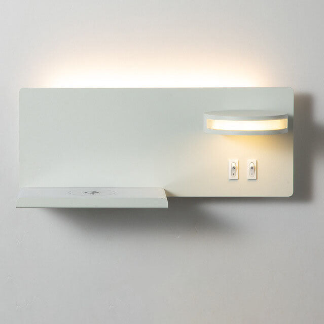 モダンシンプルフラットリーディングUSBスマートLEDウォールスコンスランプ 