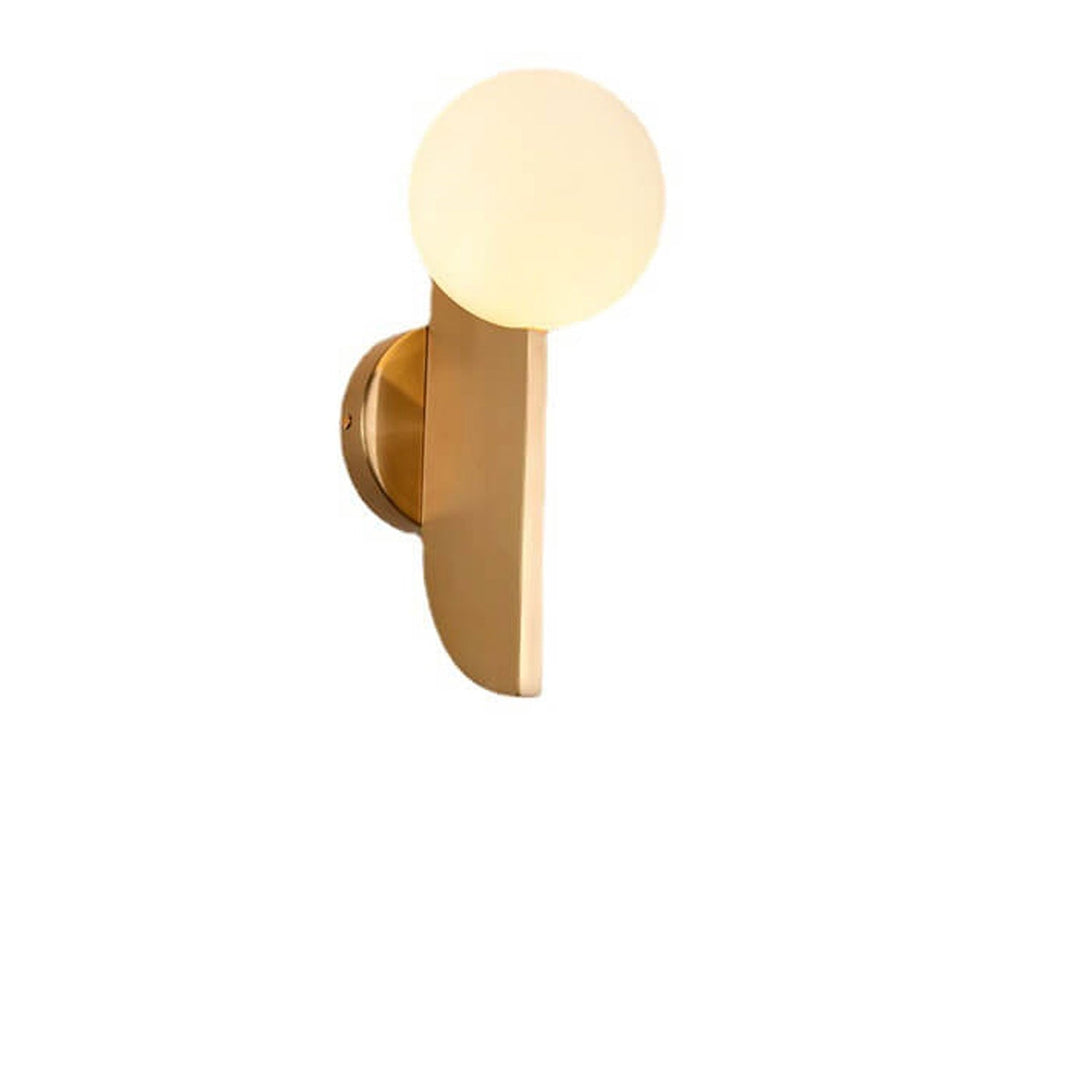 Pantalla de lámpara de bola moderna simple nórdica Aplique de pared de 1 luz 