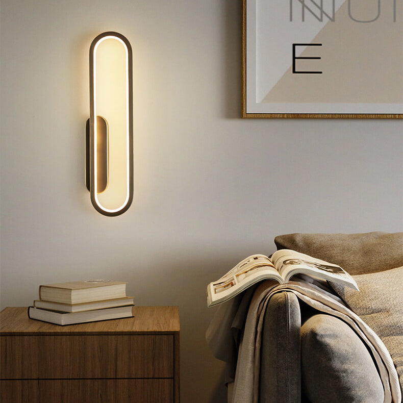 Industrial All Copper Simple Oval Design LED Wall Sconce Lamp