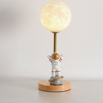 Nordic Creative 3D Printed Moon 1-Licht dekorative Tischlampe