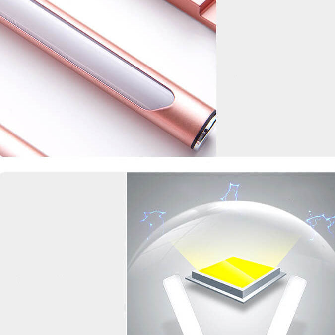 Lampe de bureau LED de soins oculaires pliable multifonctionnelle créative 