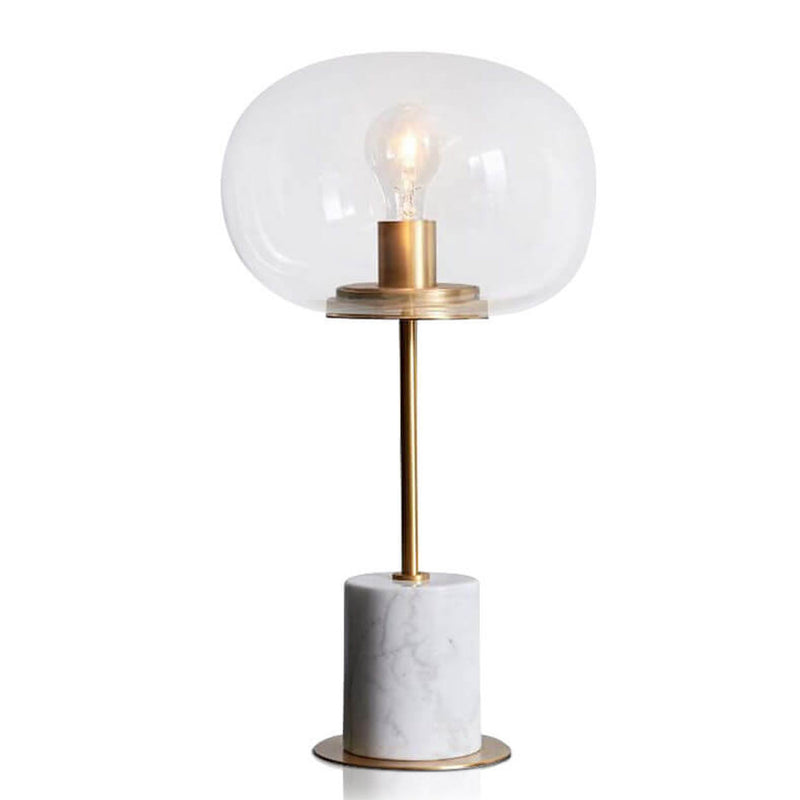 Lampe de table à 1 lumière en boule de verre minimaliste créative nordique 