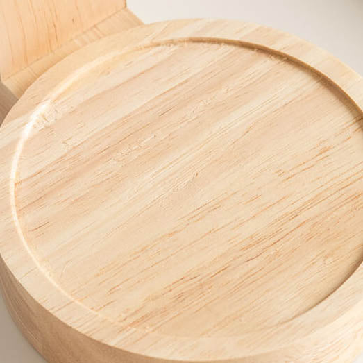 Moderne Minimalistische Kegel-Schirm Hardware Holz 1-Licht Schmelzwachs Tischlampe 
