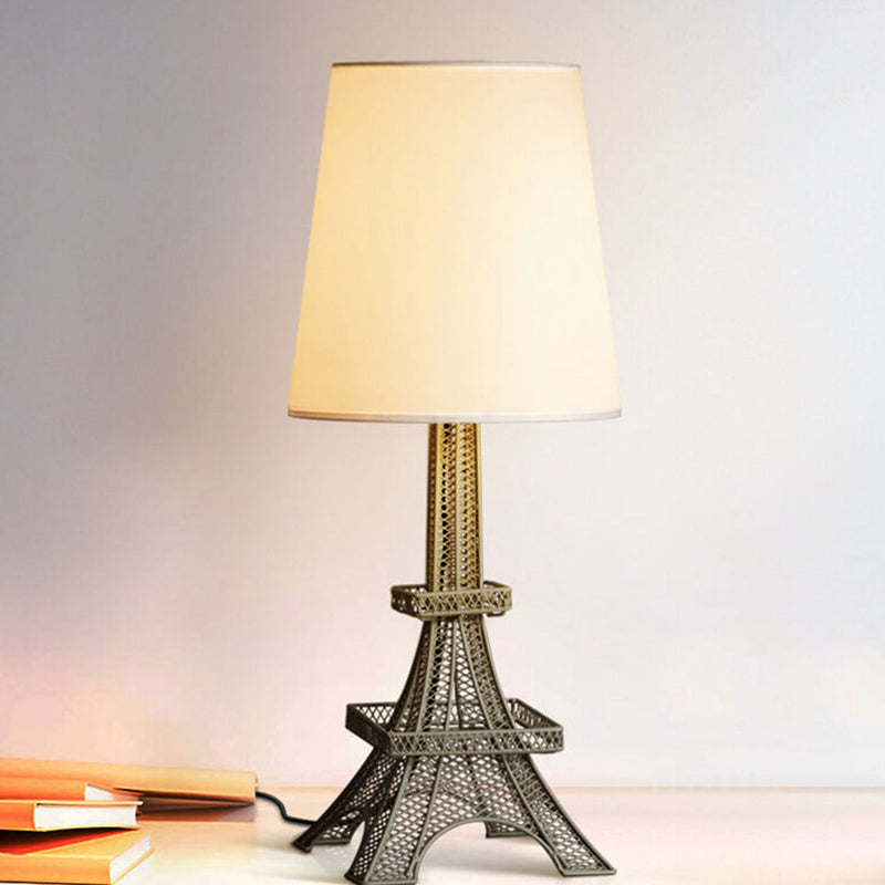 Modern Creative Eiffel Tower Fabric 1-Light Table Lamp