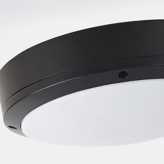 Moderne minimalistische runde LED-Deckenleuchte aus Aluminium und PC, wasserdicht, für den Außenbereich und die Terrasse 