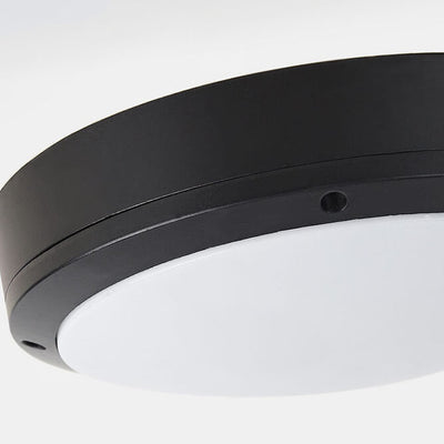 Simple Outdoor Waterproof Aluminum Round LED Flush Mount Ceiling Light