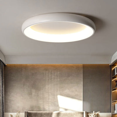 Moderne, minimalistische, runde LED-Deckenleuchte aus Aluminium-Acryl