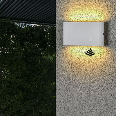 Human Body Induction Rechargeable Magnetic LED Outdoor Wall Sconce Lamp