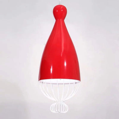 Nordic Macaron Bowling Shape Iron 1-Light Pendant Light