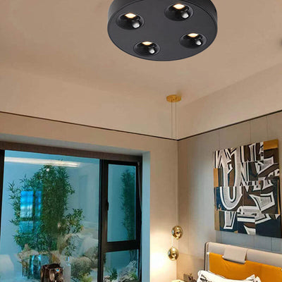 Minimalist Round Plate Spotlight Slim LED Flush Mount Ceiling Light