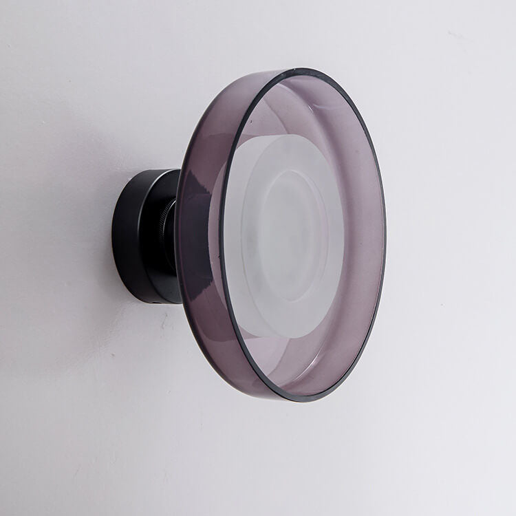 مصباح حائط LED زجاجي دائري بتصميم قديم من الشمال 