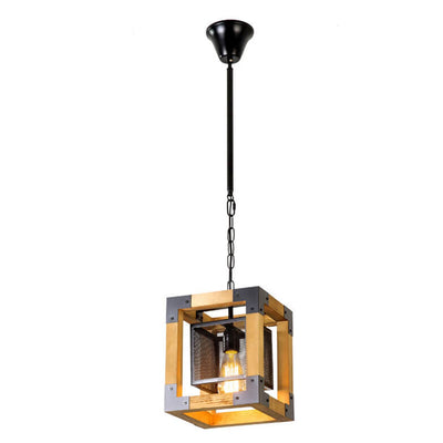 Industrial Creative Iron Mesh Box Design 1-Light Pendant Light