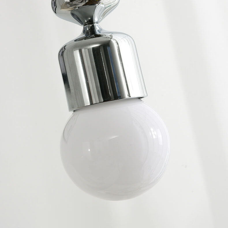Moderne minimalistische kürbisförmige einfarbige Hardware 1-Licht Pendelleuchte 