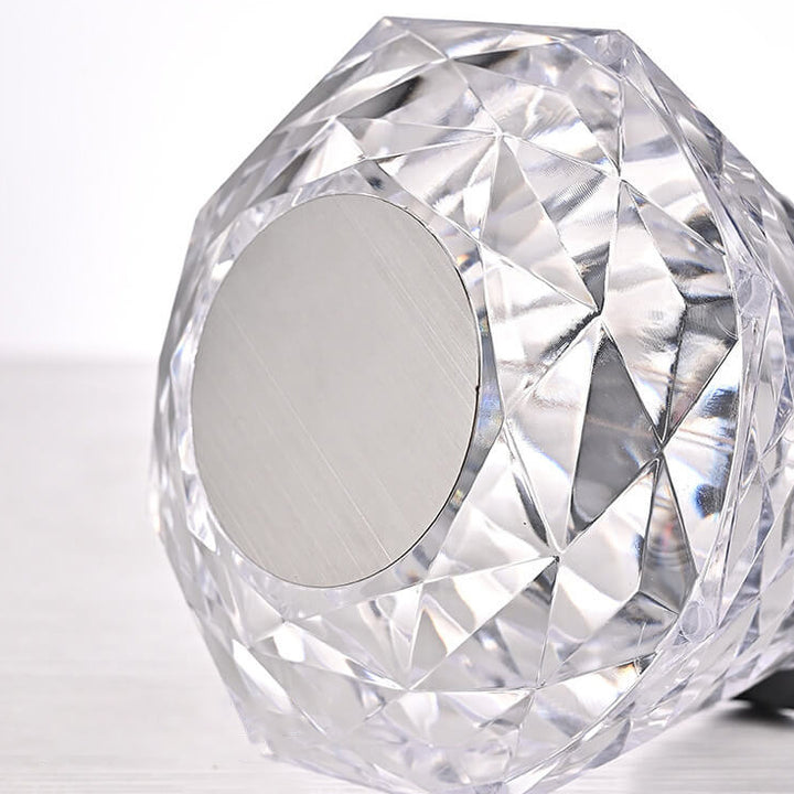 Lampe de Table décorative créative en forme de pétale de Rose en diamant, veilleuse LED en acrylique 