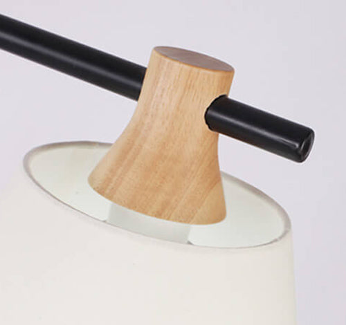 Lampe de Table 1 Lumière avec Tige de Pêche à Plume Créative Moderne 