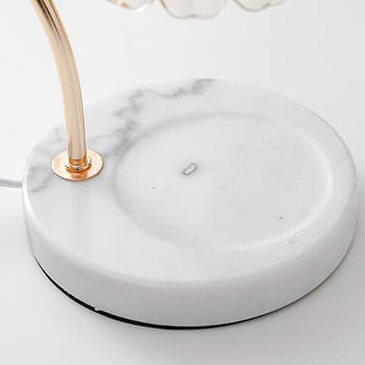Kreative Glas-Glockenblume Aromalampe Schmelzende Wachstischlampe 