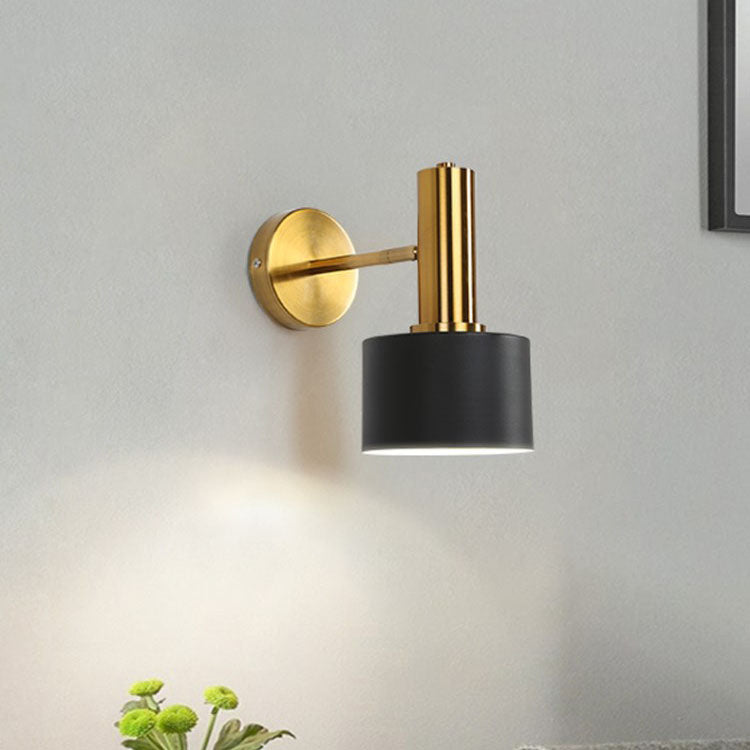 Nordic Minimalist Classic Iron 1-Light Wall Sconce Lamp