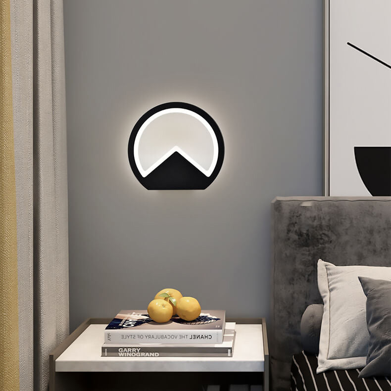 Nordic Minimalist Round Geometric LED Wall Sconce Lamp