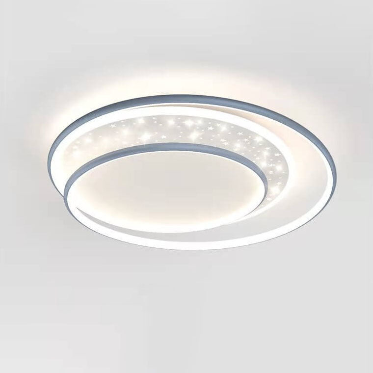 Moderne, kreative, runde Stern-Aluminium-Acryl-LED-Unterputzbeleuchtung für Kinder 