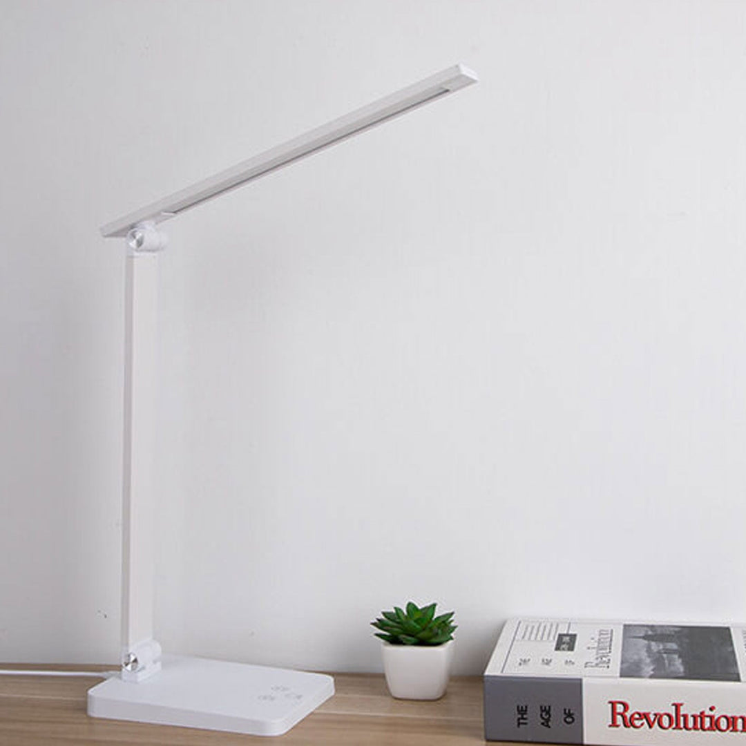Lampe de bureau LED en aluminium pliable créative avec variateur tactile 