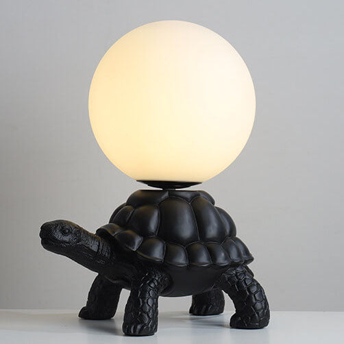 Nordic Creative Turtle Shape Moon Resin 1-Light Table Lamp