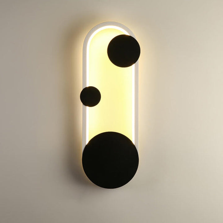 Lámpara de Aplique de Pared LED Ovalada Redonda Minimalista Moderna 