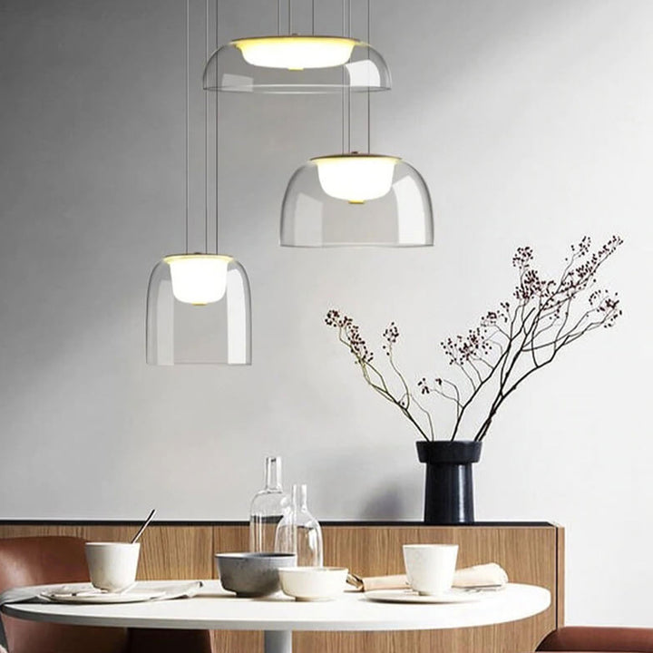 Lampe LED suspendue en verre créative de luxe, Style moderne et nordique 