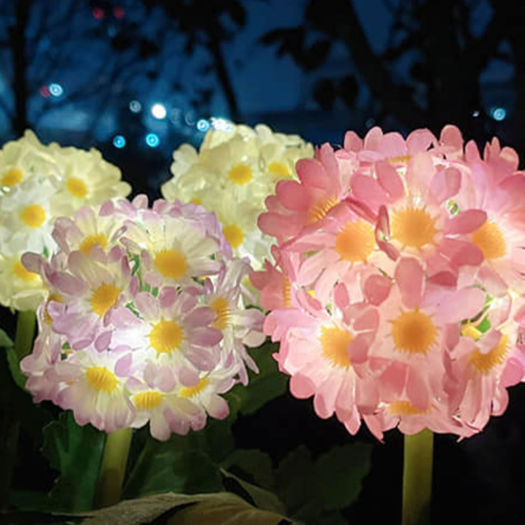 Luz de Paisaje de Jardín Exterior LED con Forma de Bola de Flor de Diente de León Solar 
