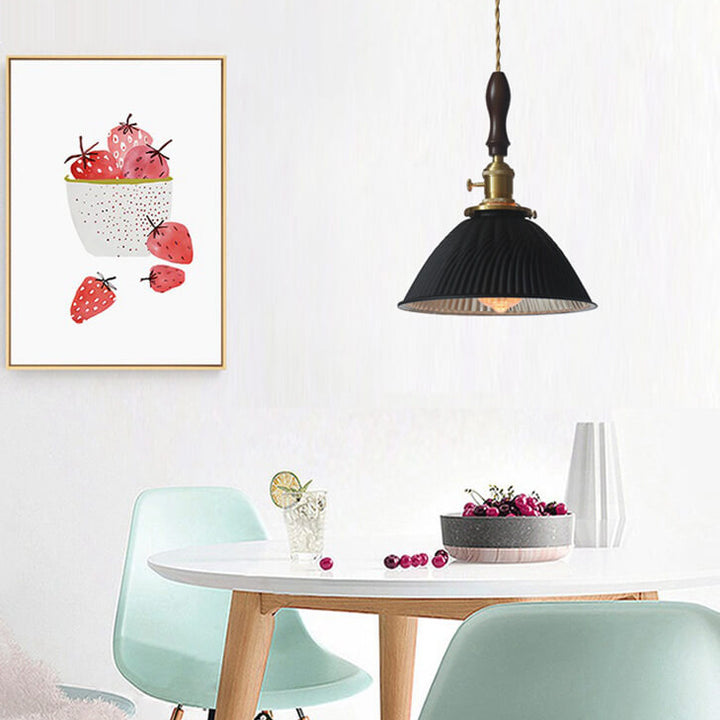 Suspension Luminaire Moderne Rétro Couleur Unie Laiton Verre Fer 1 Lumière 