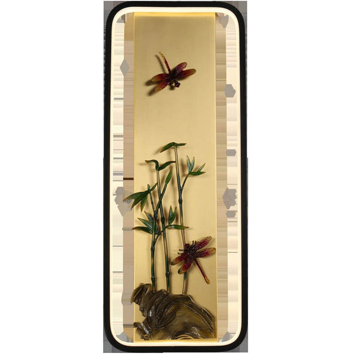 Moderne chinesische Emaille-Wandbild-Design-LED-Wandleuchte 