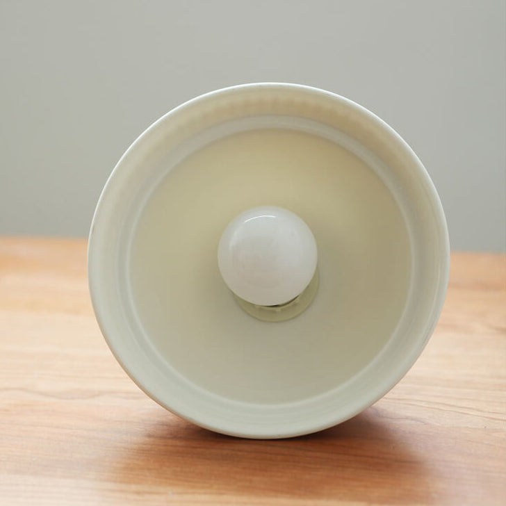 Japanese Vintage Ceramic Round Bowl 1-Light Pendant Light