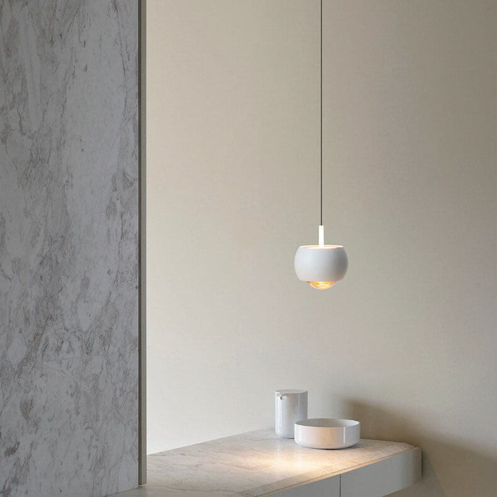 Lustre LED Rond Luxueux Nordic Light avec Hauteur Réglable 