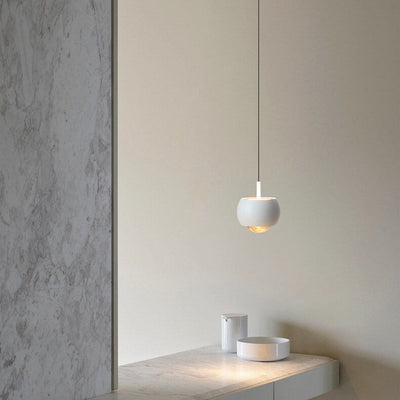 Nordic Light Luxury Round LED Liftable Pendant Light