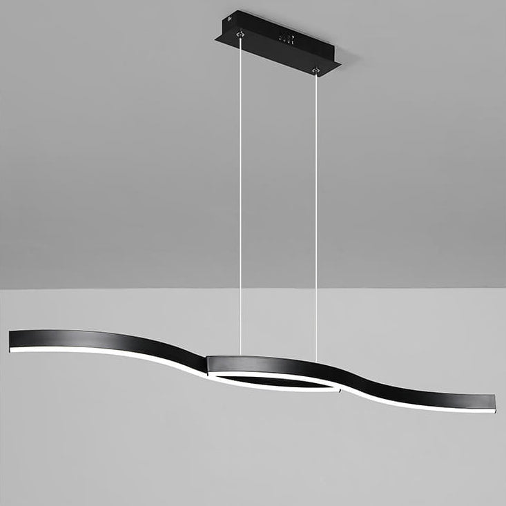 Modern Simplicity Curved Line Design Island Light LED Creative Chandelier