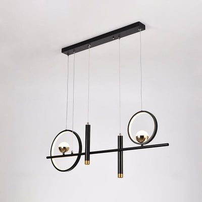 Modern Minimalist Creative Circle Line Combination Design LED Island Light Chandelier