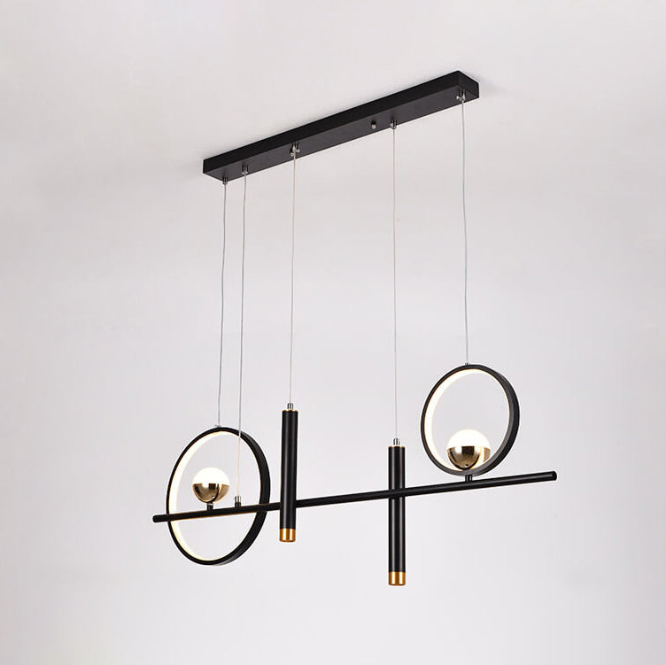 Modern Minimalist Creative Circle Line Combination Design LED Island Light Chandelier