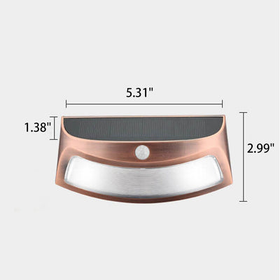 Lampe murale LED d'extérieur étanche à induction solaire Trapèze pour patio 