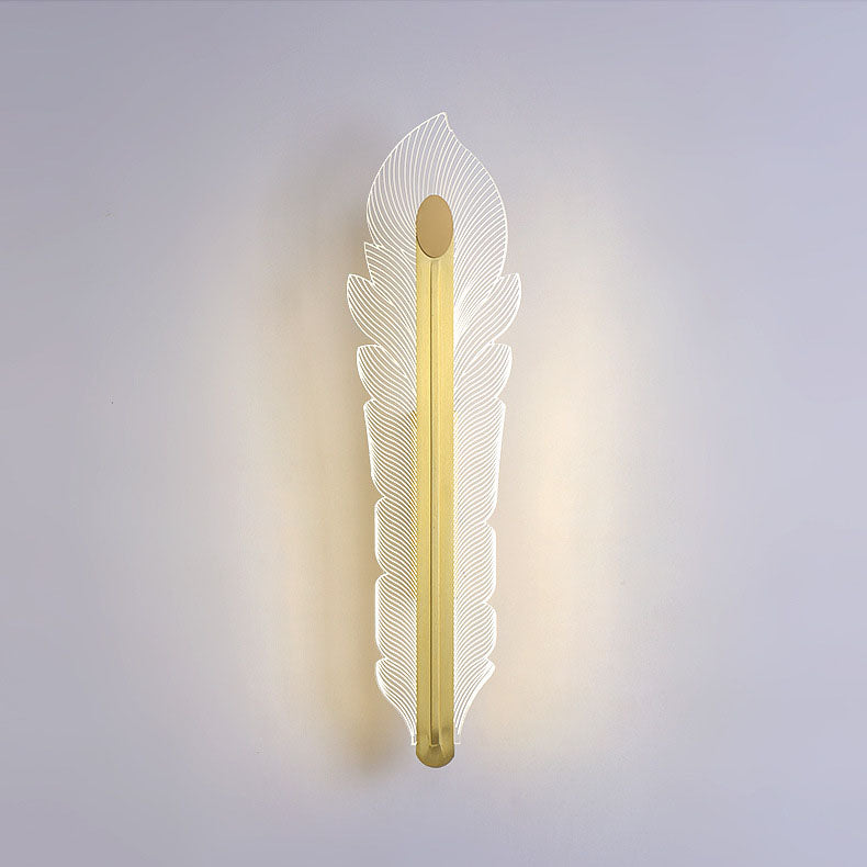 Nordic Light Luxury Acrylic Phoenix Tail LED Wall Sconce Lamp