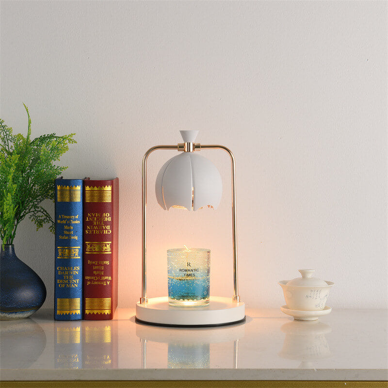 Modern Orchid Metal Aromatherapy Melting Wax 1-Light Table Lamp