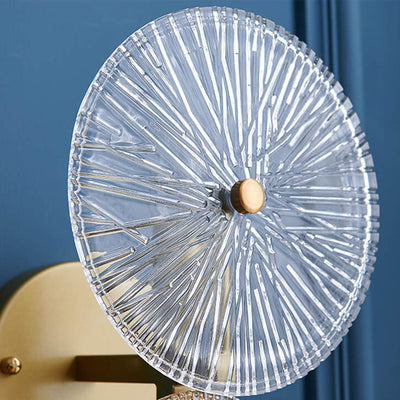 Modern Luxury Glass Double Round LED Wall Sconce Lamp