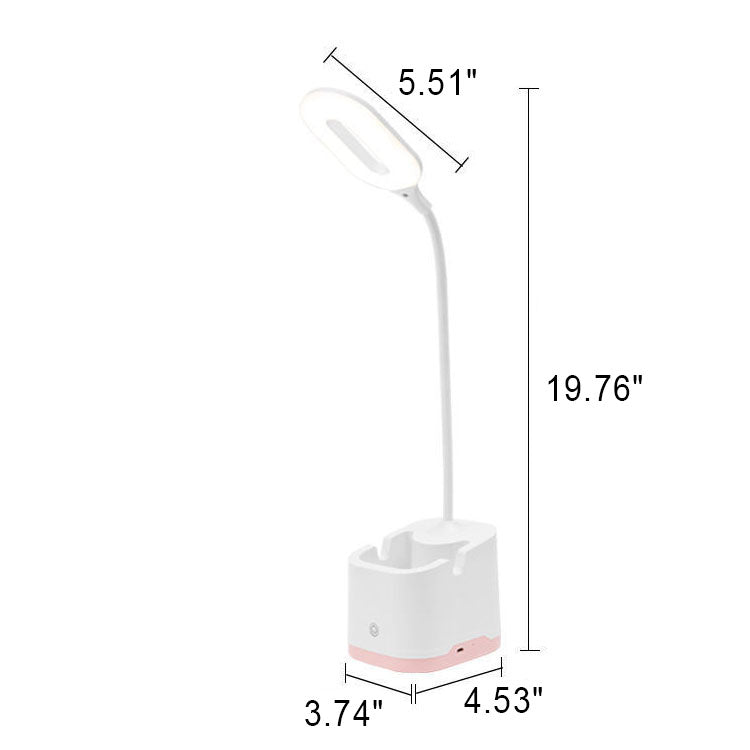 Moderne, einfarbige, faltbare Augenschutz-USB-wiederaufladbare LED-Tischlampe 